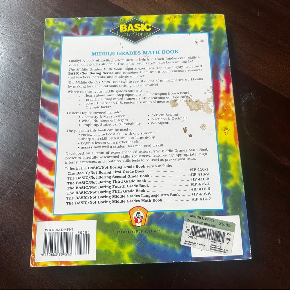 Middle Grades Math Book - Picture 2 of 16